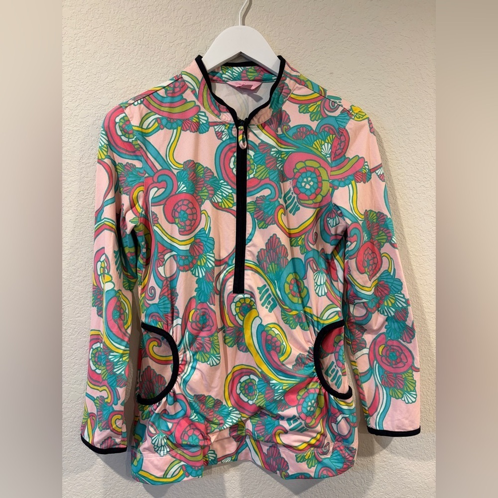 Lilly Pulitzer Women’s Trista Retro Long Sleeve Half Zip - Small